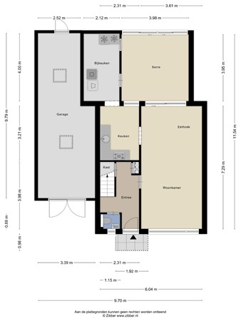 Floorplan - De Vennen 67, 9967 PD Eenrum