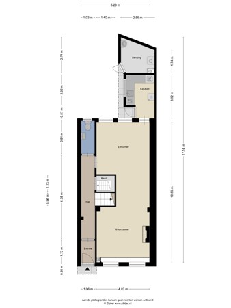Floorplan - Ooster Badstraat 10, 9726 CL Groningen