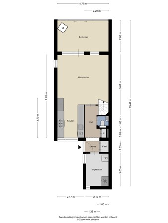 Floorplan - Golfslag 127, 9732 MG Groningen