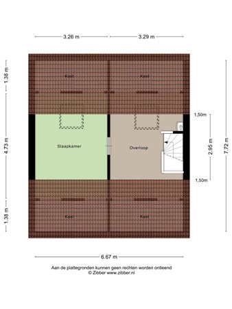 Floorplan - Schubertlaan 17, 9722 LA Groningen