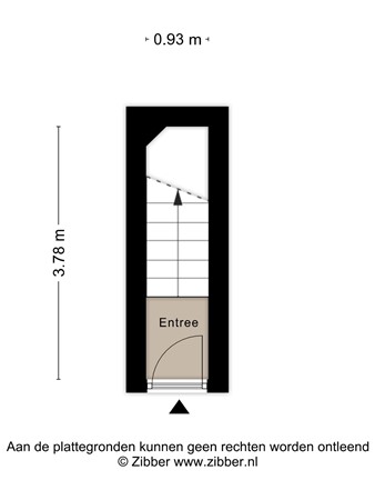Floorplan - Diephuisstraat 36b, 9714 GX Groningen