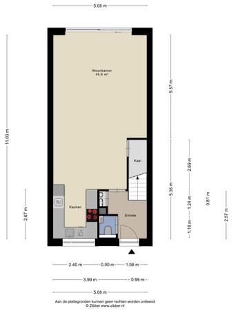 Floorplan - Het Sas 12, 9613 CJ Meerstad