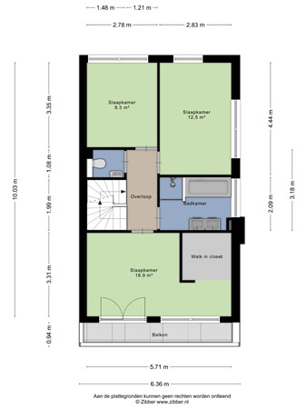 Floorplan - Otto Cluivinglaan 27, 9766 PB Eelderwolde