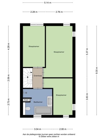 Floorplan - It Harspit 59, 8604 VS Sneek