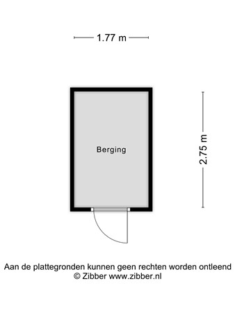 Floorplan - It Harspit 59, 8604 VS Sneek