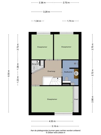 Floorplan - Josine Reulingstraat 44, 9746 AN Groningen