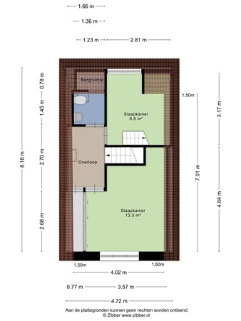 Floorplan - Jacobstraat 50, 9724 JS Groningen