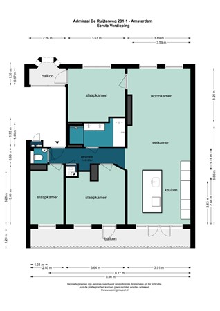 Admiraal de Ruijterweg 231-1, 1055 LR Amsterdam - 