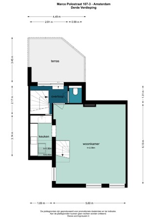 Marco Polostraat 107-3, 1057 WH Amsterdam - 