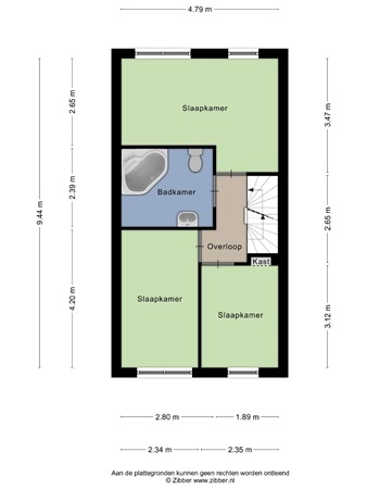 Floorplan - Esdoornlaan 24, 6063 BE Vlodrop