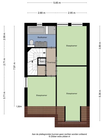 Floorplan - Populierenlaan 15, 6063 CX Vlodrop