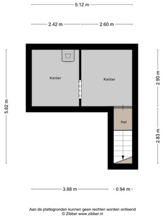 Floorplan - De Eerensplein 4, 6063 CH Vlodrop