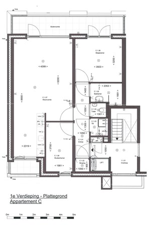 Floorplan - Veldje 16C, 6042 JB Roermond