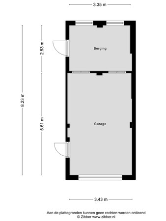 Floorplan - Dorpsstraat 8, 6074 GC Melick