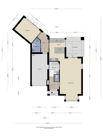 Floorplan - Stationsweg 20, 6075 CC Herkenbosch