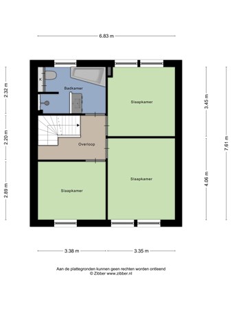 Floorplan - Stationsweg 20, 6075 CC Herkenbosch