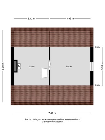 Floorplan - Dorpstraat 77A, 6102 TS Echt