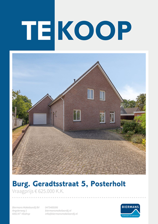 Brochure preview - Burgemeester Geradtsstraat 5, 6061 GM POSTERHOLT (1)