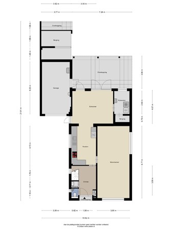 Floorplan - Koestraat 27, 6104 AJ Koningsbosch