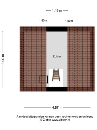 Floorplan - Koestraat 27, 6104 AJ Koningsbosch