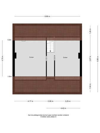 Floorplan - Dr.Biermansstraat 6, 6075 AS Herkenbosch