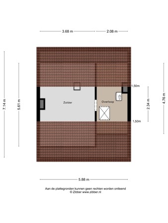 Floorplan - St.Maartensplein 11, 6063 CA Vlodrop