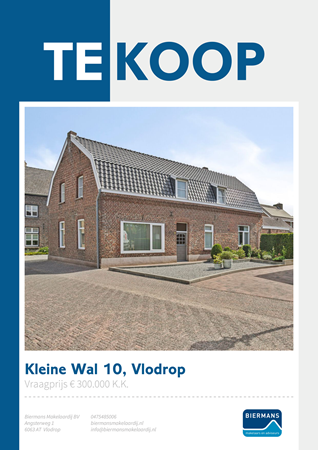 Brochure preview - Kleine Wal 10, 6063 AP VLODROP (1)