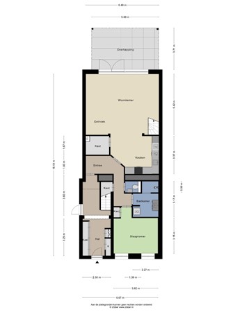 Floorplan - Dorpsstraat 84, 6074 GD Melick