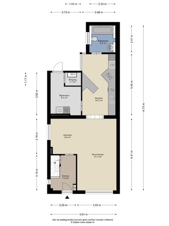 Floorplan - Julianalaan 12, 6061 AV Posterholt