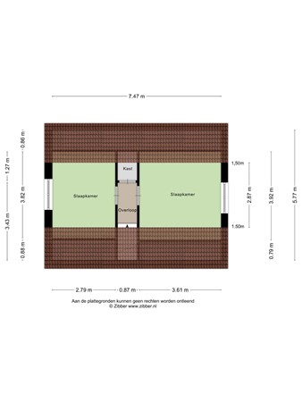 Floorplan - Zwembadweg 2B111, 6061 EZ Posterholt