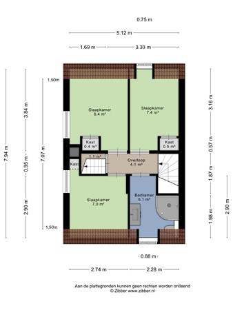 Floorplan - Hoogveldsweg 20A, 6102 CB Echt