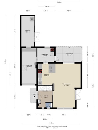Floorplan - Eikenlaan 10, 6063 BL Vlodrop