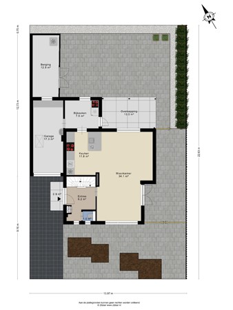 Floorplan - Eikenlaan 10, 6063 BL Vlodrop