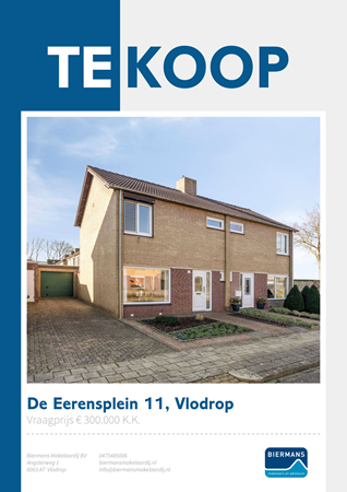 Brochure preview - De Eerensplein 11, 6063 CH VLODROP (1)