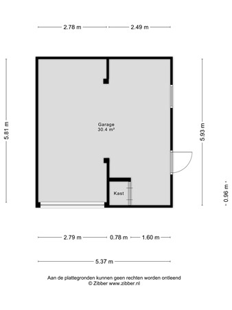 Floorplan - De Eerensplein 7, 6063 CH Vlodrop