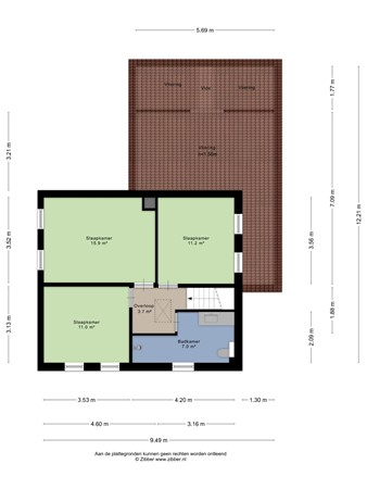Floorplan - Burgemeester Geradtsstraat 10, 6061 GP Posterholt