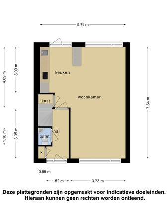 Floorplan - Cygnus 7, 5175 VA Loon op Zand