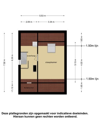Floorplan - Middelharnisstraat 27, 5045 JN Tilburg