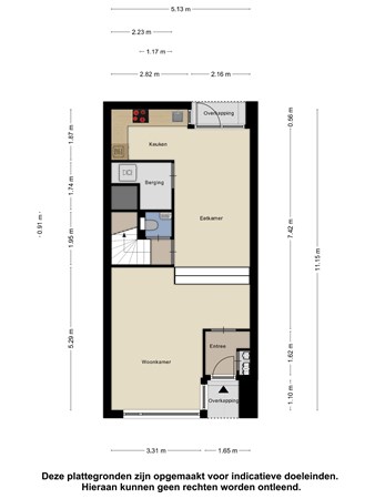 Floorplan - Koestraat 182, 5014 EG Tilburg