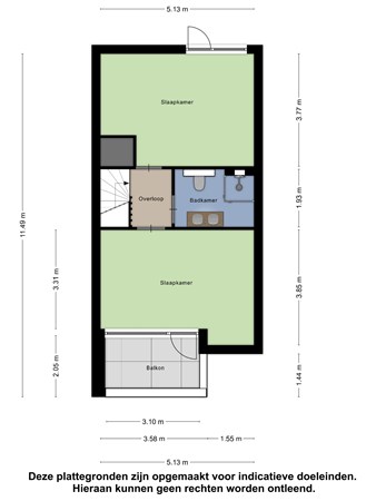 Floorplan - Koestraat 182, 5014 EG Tilburg