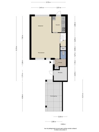 Floorplan - Doornbos 35, 5121 RT Rijen