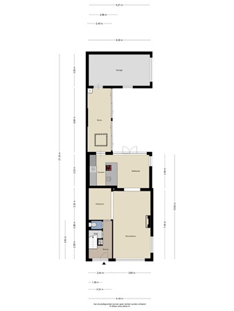 Floorplan - Koningin Emmastraat 21, 5056 XE Berkel-Enschot