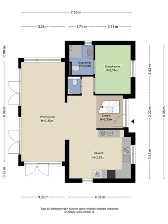 Floorplan - Burgemeester Dalenbergstraat 50-414, 1486 MT West-Graftdijk