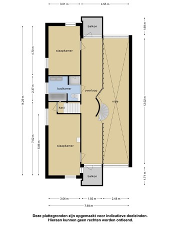 Floorplan - Kerkweide 7, 2265 DM Leidschendam