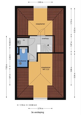 Floorplan - Malakkastraat 110, 2585 ST Den Haag