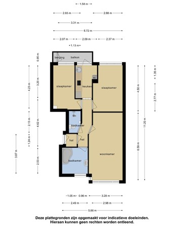 Floorplan - Elise van Calcarstraat 52, 2522 MD Den Haag