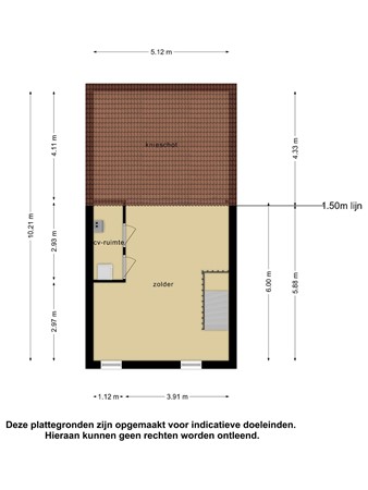 Floorplan - Plesmanlaan 118, 2497 CC Den Haag
