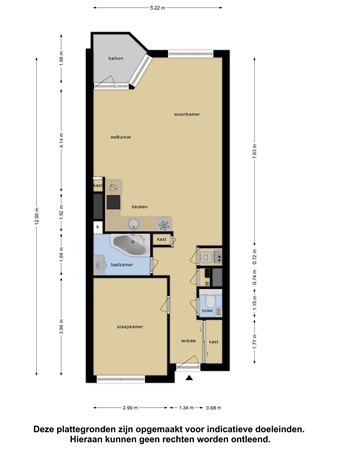 Floorplan - Oostmaaslaan 493, 3063 AX Rotterdam