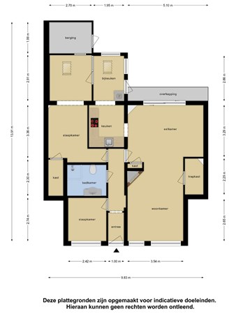 Floorplan - Johan Gramstraat 36, 2522 XA Den Haag