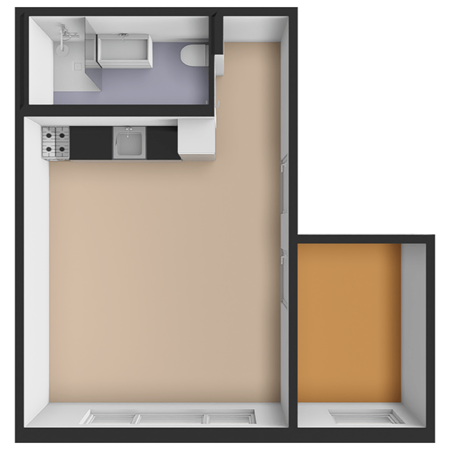 Floorplan - Pletterijstraat 105B, 2515 AW Den Haag